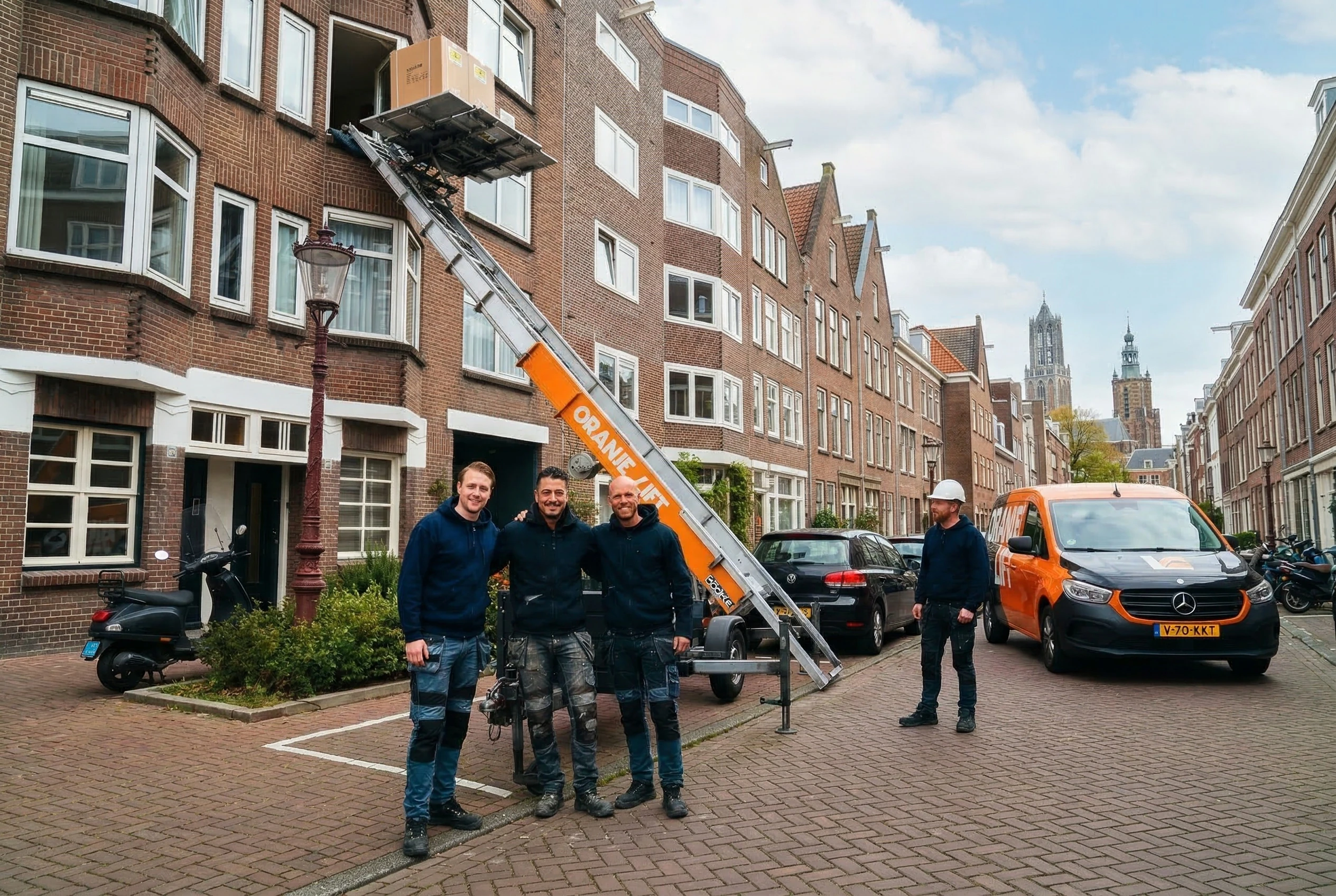 Lift in gebruik bij appartementencomplex Purmerend