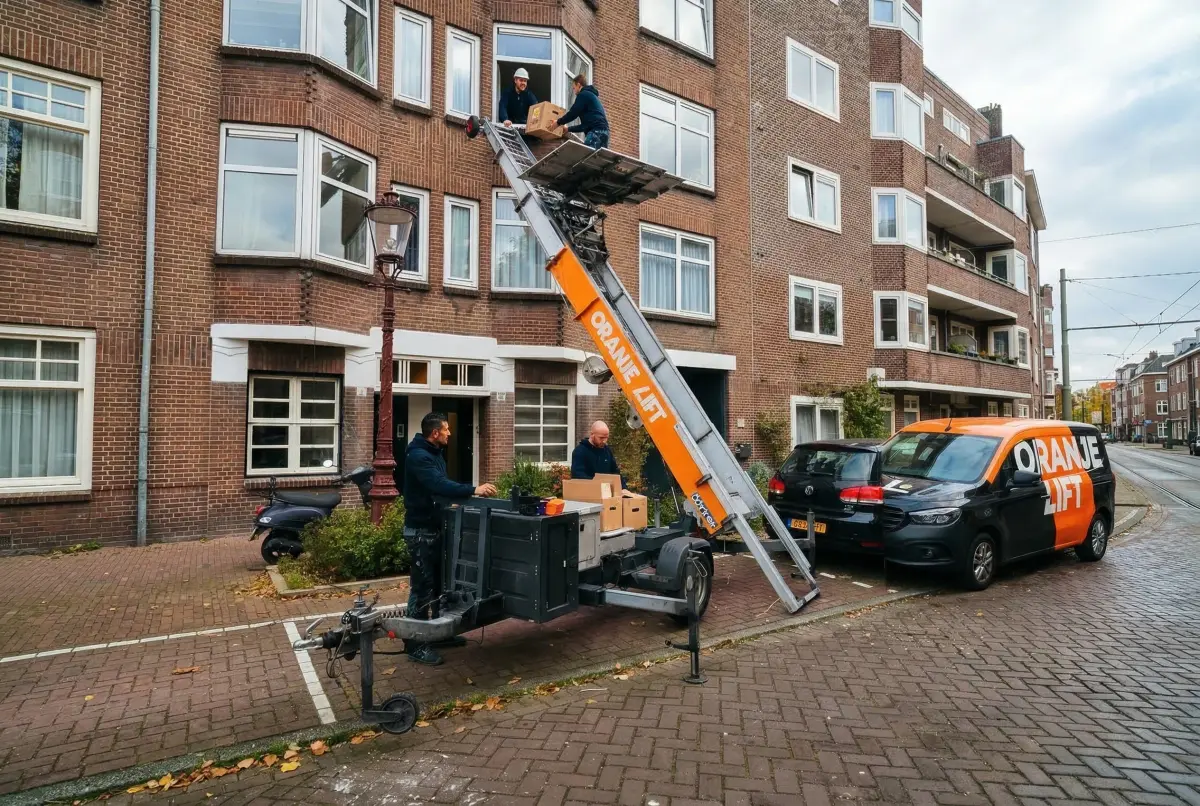 Lift in actie bij woning in Purmerend
